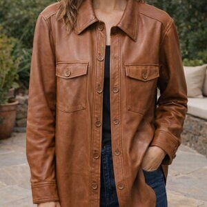 Blank NYC women's size medium faux "leather" Jacket/Shacket